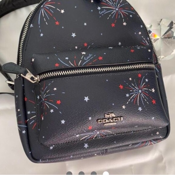 Coach firework Americana print backpack - Picture 3 of 8